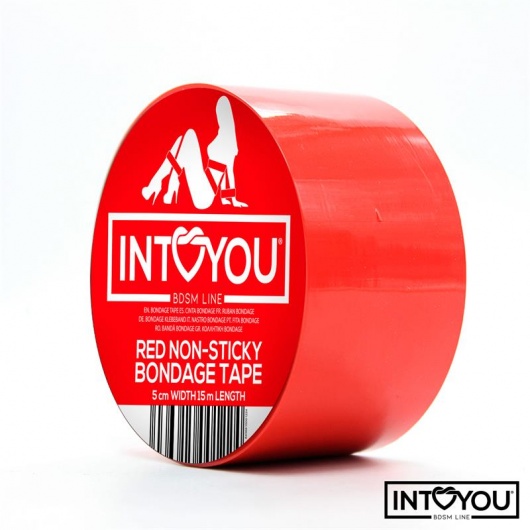Красный скотч для фиксации Non-Sticky Bondage Tape - 15 м. - Intoyou - купить с доставкой в Муроме