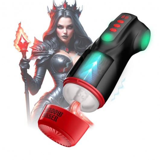 Интерактивный мастурбатор Raven с вакуумом, вибрацией и подсветкой - Shots Media BV - в Муроме купить с доставкой