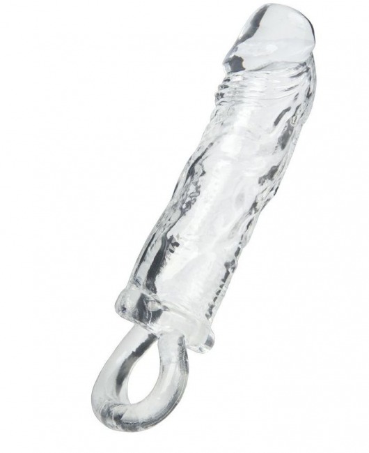 Прозрачная насадка с петлёй для фиксации - 14 см. - ToyFa - в Муроме купить с доставкой