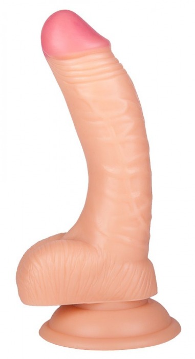 Телесный фаллоимитатор с присоской - 14,5 см. - ToyFa