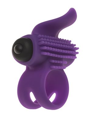 Эрекционное кольцо с подхватом мошонки и стимуляцией клитора Bullet Lastic Ring - Adrien Lastic - в Муроме купить с доставкой