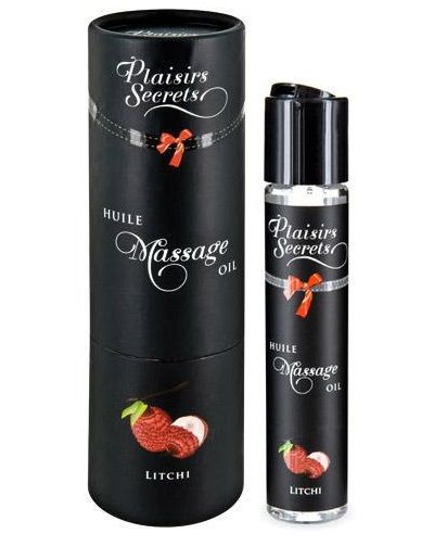 Массажное масло с ароматом личи Huile de Massage Gourmande Litchi - 59 мл. - Plaisir Secret - купить с доставкой в Муроме