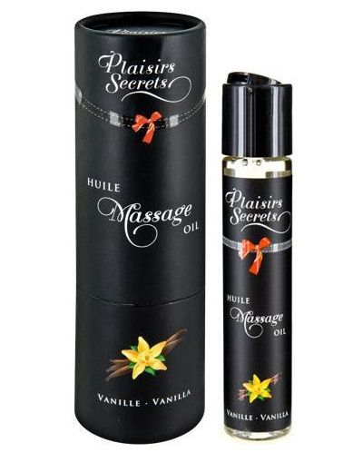 Массажное масло с ароматом ванили Huile de Massage Gourmande Vanille - 59 мл. - Plaisir Secret - купить с доставкой в Муроме