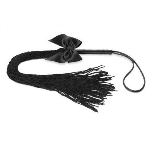 Чёрная плётка Lilly Whip Bijoux - Bijoux Indiscrets - купить с доставкой в Муроме
