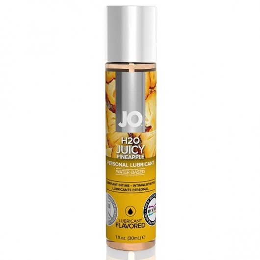 Смазка с ароматом ананаса JO Flavored Juicy Pineapple - 30 мл. - System JO - купить с доставкой в Муроме