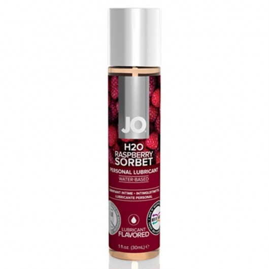 Смазка с ароматом малинового щербета JO Flavored Raspberry Sorbet - 30 мл. - System JO - купить с доставкой в Муроме