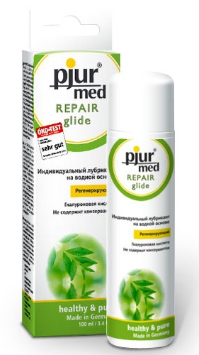 Регенирирующий лубрикант с гиалуроновой кислотой pjur MED Repair glide - 100 мл. - Pjur - купить с доставкой в Муроме