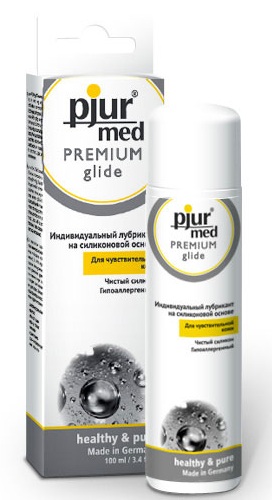 Гипоаллергенный силиконовый лубрикант pjur MED Premium glide - 100 мл. - Pjur - купить с доставкой в Муроме