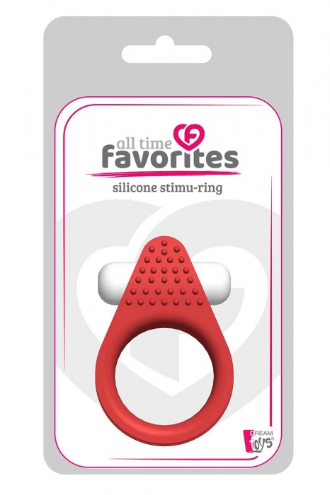 Красное эрекционное кольцо LIT-UP SILICONE STIMU RING 1 RED - Dream Toys - в Муроме купить с доставкой