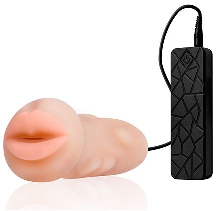 Мастурбатор-ротик с вибрацией REALSTUFF VIBRATING MASTURBATOR MOUTH - Dream Toys - в Муроме купить с доставкой