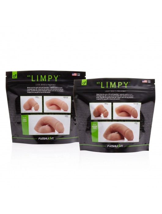 Мягкий имитатор пениса Fleshton Limpy среднего размера - 17 см. - Fleshlight - купить с доставкой в Муроме