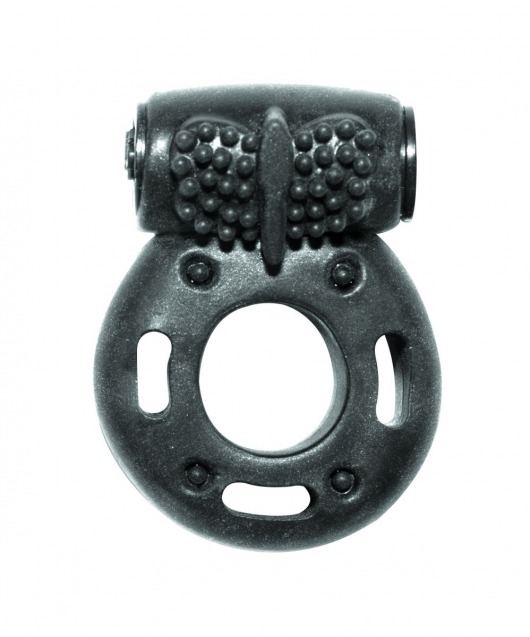 Черное эрекционное кольцо с вибрацией Rings Axle-pin - Lola Games - в Муроме купить с доставкой