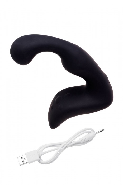 Чёрный изогнутый вибростимулятор простаты Erotist - Erotist Adult Toys - в Муроме купить с доставкой