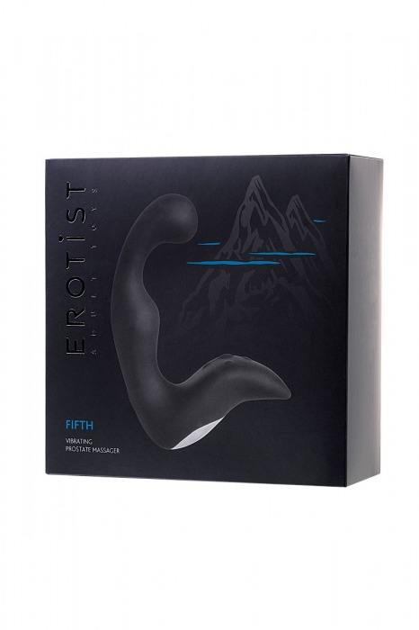 Чёрный изогнутый вибростимулятор простаты Erotist - Erotist Adult Toys - в Муроме купить с доставкой