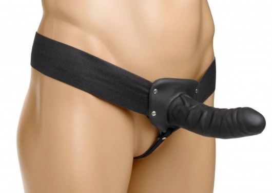 Полый страпон Erection Assist - 15,2 см. - XR Brands - купить с доставкой в Муроме