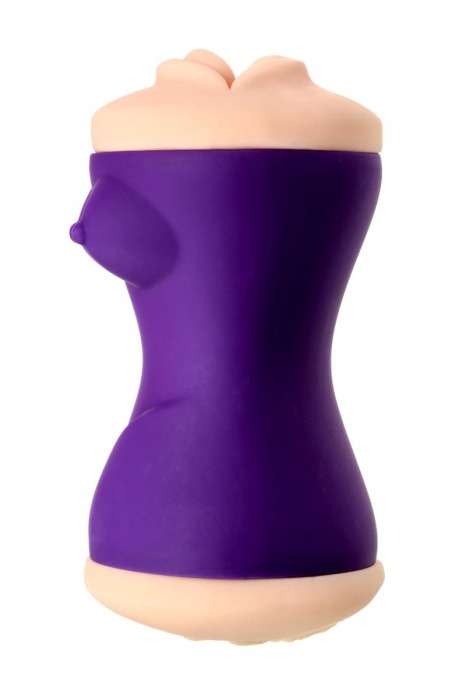 Двухсторонний мастурбатор JOS YARA в фиолетовой колбе - JOS - в Муроме купить с доставкой