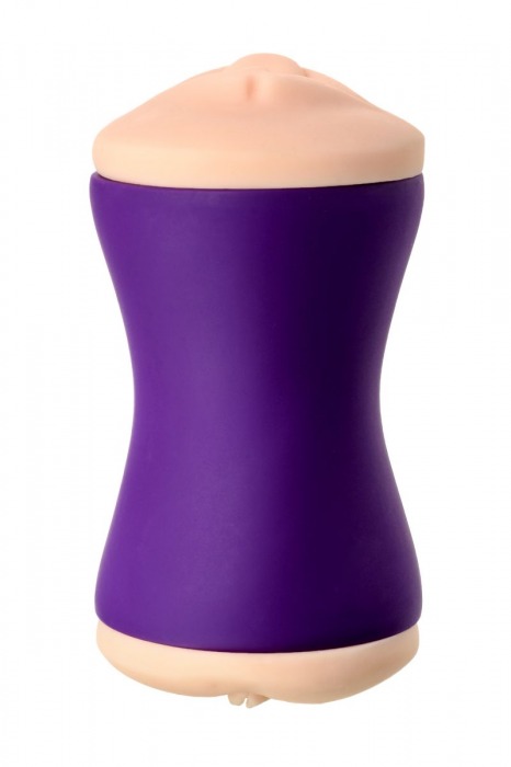 Двухсторонний мастурбатор JOS YARA в фиолетовой колбе - JOS - в Муроме купить с доставкой