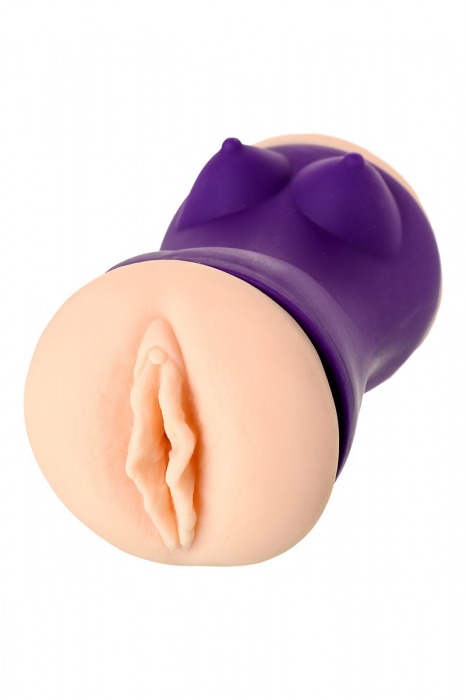Двухсторонний мастурбатор JOS YARA в фиолетовой колбе - JOS - в Муроме купить с доставкой