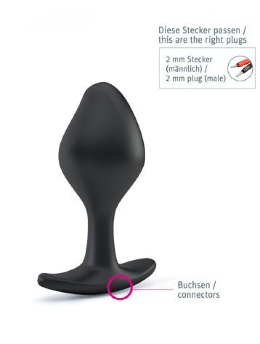 Анальная пробка Rocking Force S для электростимуляции - 9,5 см. - MyStim - купить с доставкой в Муроме