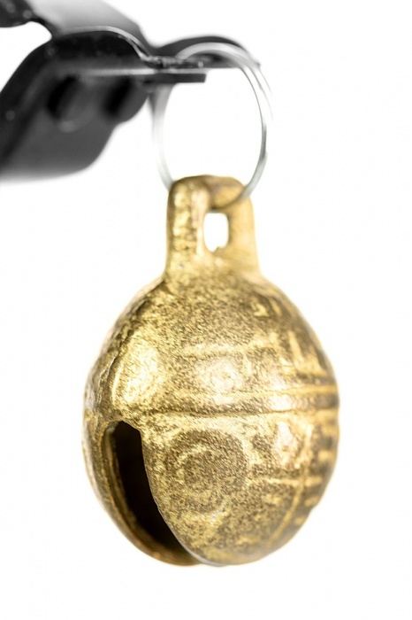 Черно-золотистые зажимы для сосков TOYFA Theatre - ToyFa - купить с доставкой в Муроме