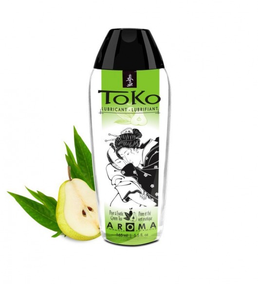 Интимный гель TOKO Pear   Exotic Green Tea с ароматом груши и зеленого чая - 165 мл. - Shunga - купить с доставкой в Муроме