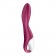 Малиновый вибромассажер для стимуляции G-точки Heated Thrill - 20,6 см. - Satisfyer