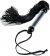 Черный мини-флоггер с резиновыми хвостами - 26 см. - ToyFa - купить с доставкой в Муроме Черный мини-флоггер с резиновыми хвостами - 26 см. - ToyFa - купить с доставкой в Муроме