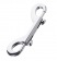 Серебристый двухсторонний карабин TOYFA Metal - ToyFa - купить с доставкой в Муроме